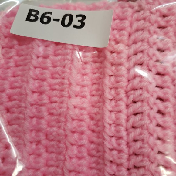 Girls Kids Pink Crochet Unique Handmade Hoodie with Mask | Facemask - Picture 7 of 7